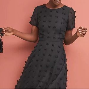 Black Swiss Dot Dress